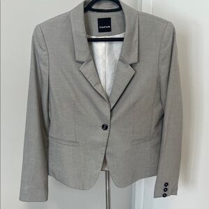 Taifun Tailored Light Gray Blazer – Size 6